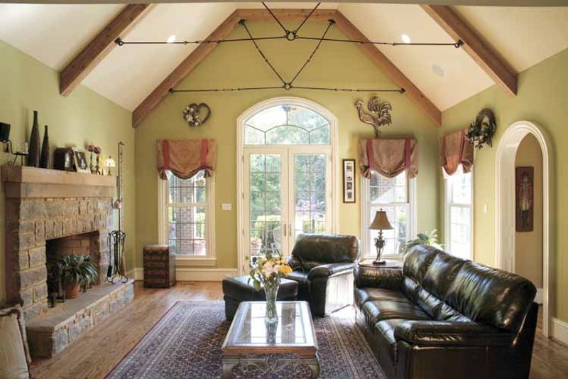 Architectural House Design - Interior - Family Room 1 for Mediterranean House Plan #927-202 - 5 bed, 4.5 bath