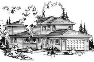 Traditional Exterior - Front Elevation Plan #18-9039