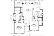 European Style House Plan - 4 Beds 3.5 Baths 3472 Sq/Ft Plan #410-404 