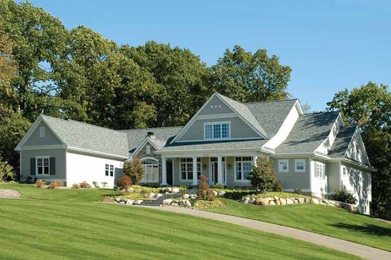 Exterior - Front Elevation 5 for Traditional House Plan #928-26 - 3 bed, 2.5 bath