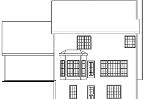 Exterior - Rear Elevation for Country House Plan #927-210 - 3 bed, 2.5 bath