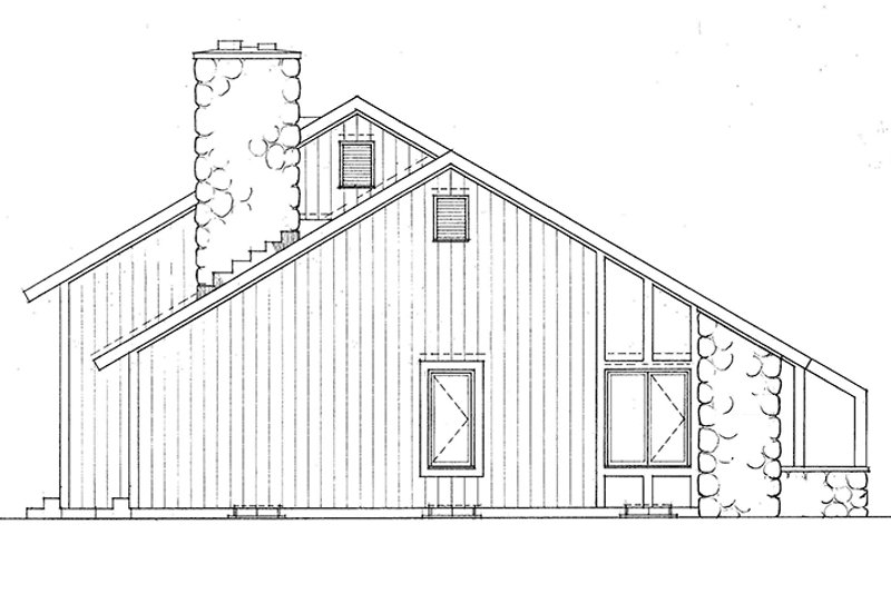 Dream House Plan - Exterior - Other Elevation 1 for Contemporary House Plan #72-763 - 3 bed, 2.5 bath