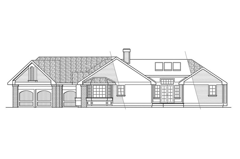 Home Plan - Exterior - Other Elevation 1 for Modern House Plan #124-123 - 4 bed, 2.5 bath