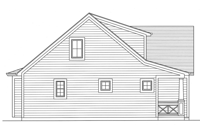 Home Plan - Left Side Elevation