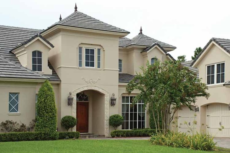 House Blueprint - Exterior - Front Elevation 4 for European House Plan #1019-13 - 4 bed, 5.5 bath