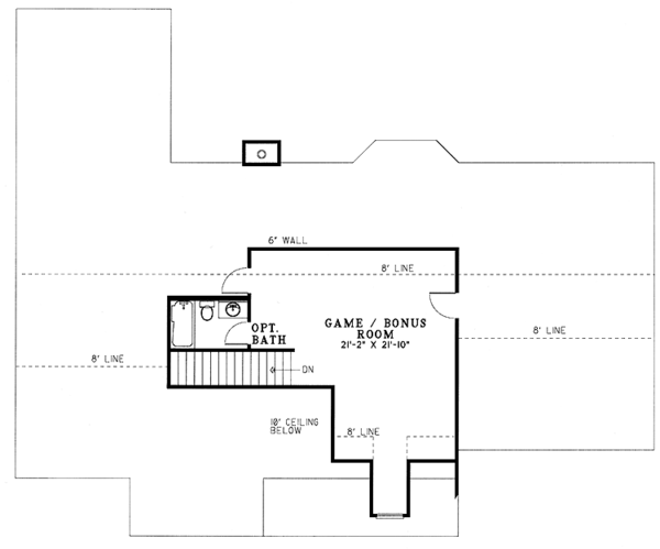Home Plan - Country Floor Plan - Upper Floor Plan #17-2724