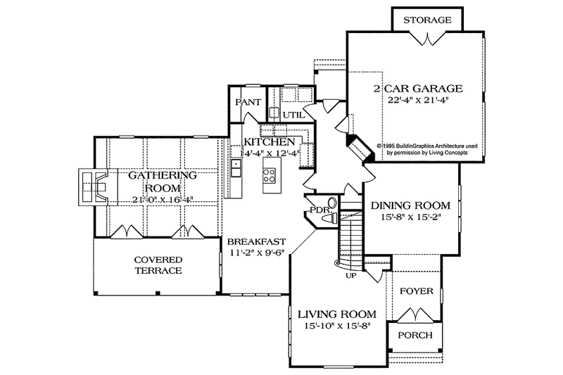 Dream House Plan - Floor Plan - Main Floor for European House Plan #453-183 - 4 bed, 3.5 bath