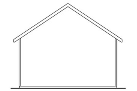 Exterior - Rear Elevation for Traditional House Plan #124-785, 0 bath