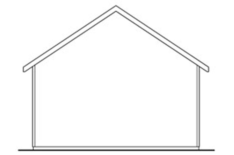 Home Plan - Exterior - Rear Elevation for Traditional House Plan #124-785, 0 bath