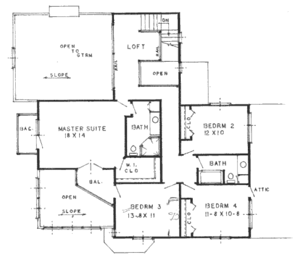 Modern Style House Plan - 4 Beds 3 Baths 3015 Sq/Ft Plan #421-145 ...
