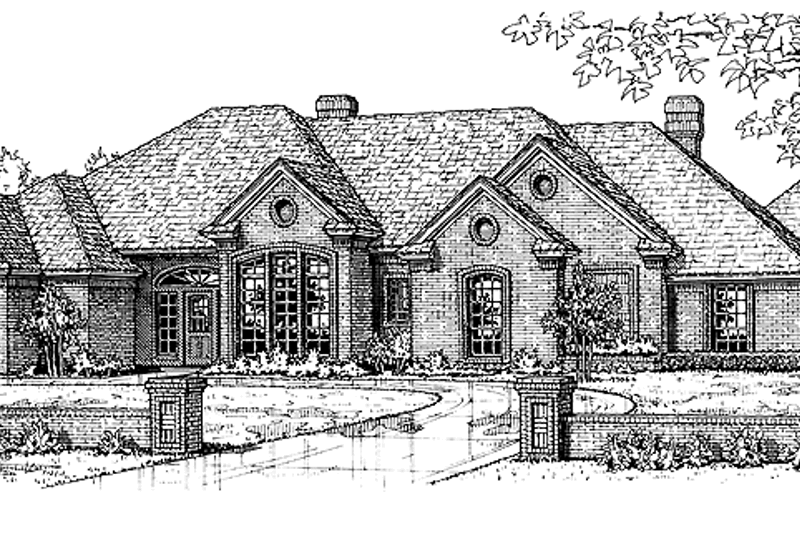 House Design - Ranch Exterior - Front Elevation Plan #310-1026