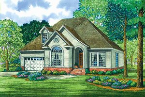Country Exterior - Front Elevation Plan #17-3140