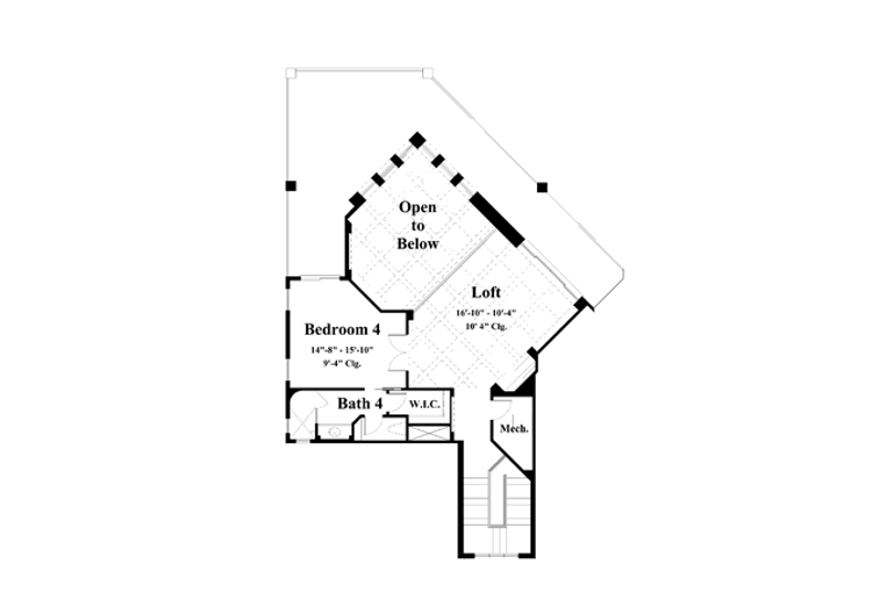 Home Plan - Floor Plan - Upper Floor for Mediterranean House Plan #930-193 - 4 bed, 5 bath