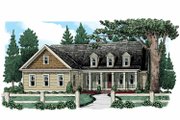 Colonial Style House Plan - 3 Beds 2 Baths 1698 Sq/Ft Plan #927-943 Exterior 