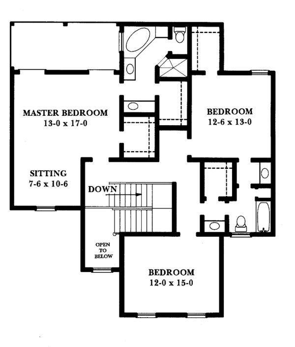 Home Plan - Victorian Floor Plan - Upper Floor Plan #1047-20