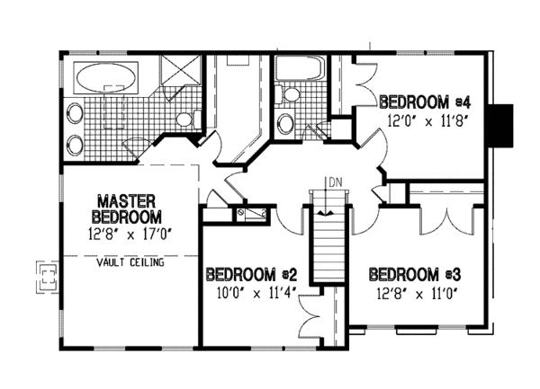 Dream House Plan - Country Floor Plan - Upper Floor Plan #953-79