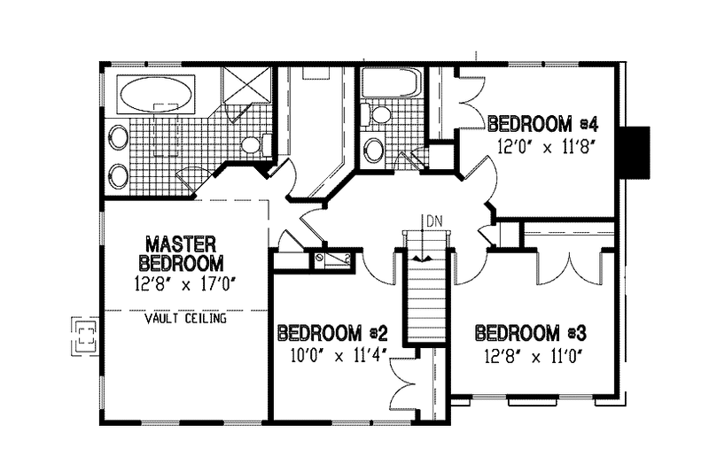 House Plan Design - Floor Plan - Upper Floor for Country House Plan #953-79 - 4 bed, 2.5 bath