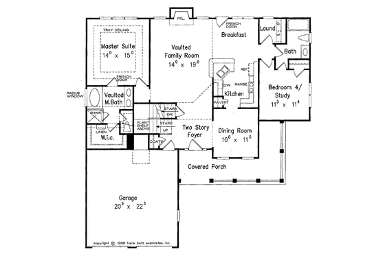 Floor Plan - Main Floor for Country House Plan #927-473 - 4 bed, 3 bath