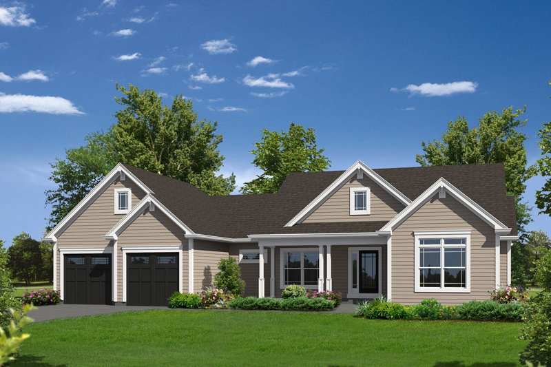 Country Style House Plan - 3 Beds 2.5 Baths 2037 Sq/Ft Plan #57-622
