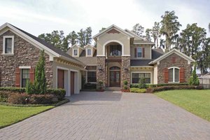 Architectural House Design - Country Exterior - Front Elevation Plan #1019-18