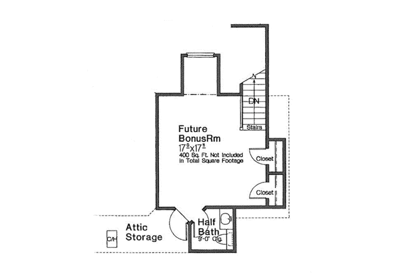 Dream House Plan - Floor Plan - Other Floor for European House Plan #310-1271 - 4 bed, 3.5 bath
