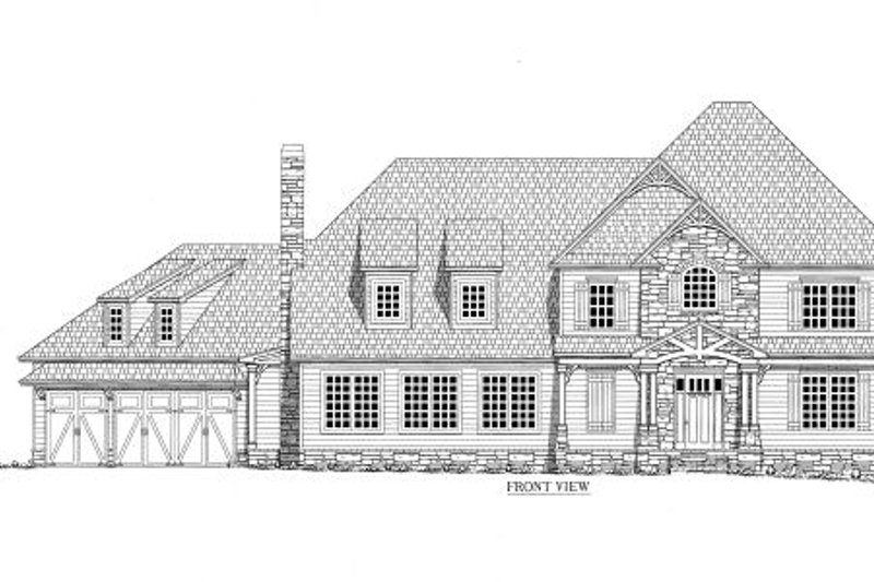 Architectural House Design - Exterior - Other Elevation 3 for Craftsman House Plan #437-46 - 4 bed, 4 bath