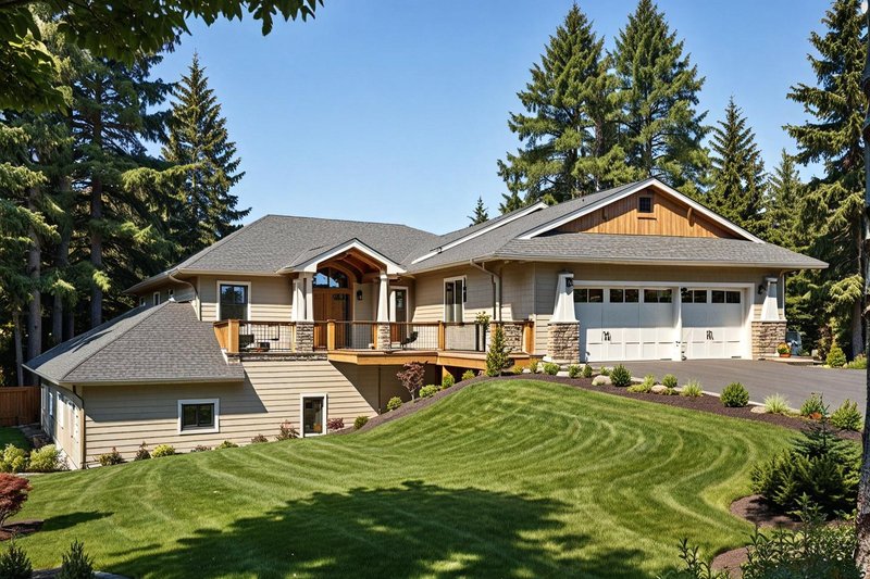 Home Plan - Exterior - Front Elevation 2 for Traditional House Plan #117-489 - 3 bed, 2.5 bath