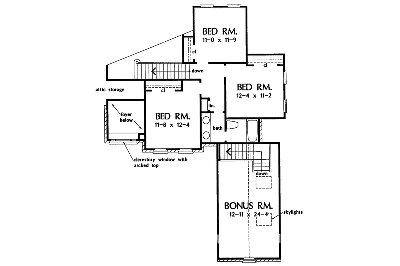 Architectural House Design - Floor Plan - Upper Floor for Traditional House Plan #929-183 - 4 bed, 2.5 bath