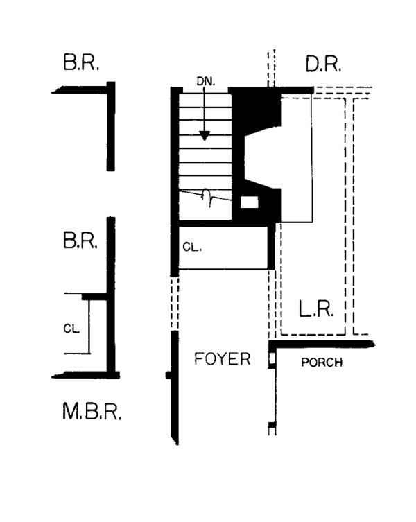 Architectural House Design - Tudor Floor Plan - Other Floor Plan #72-600