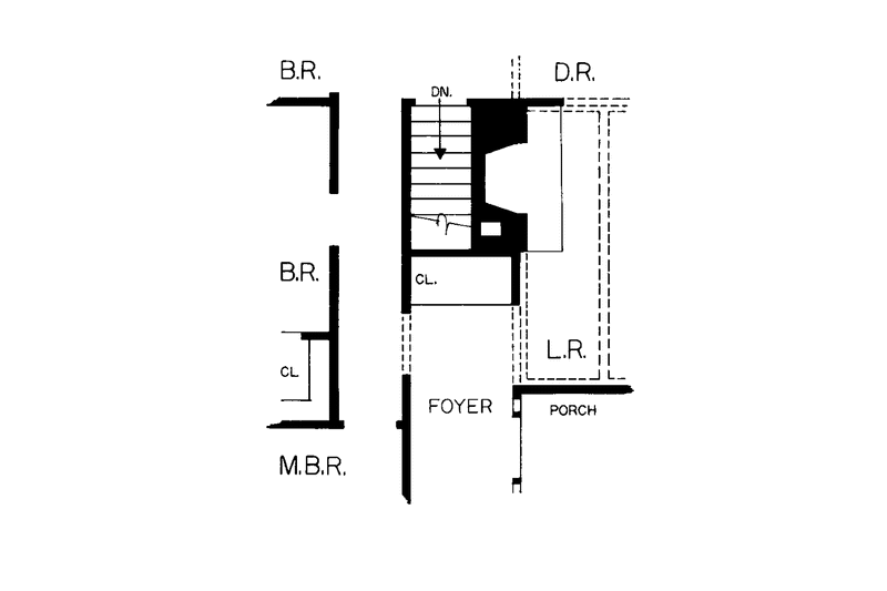 House Blueprint - Floor Plan - Other Floor for Tudor House Plan #72-600 - 3 bed, 2.5 bath