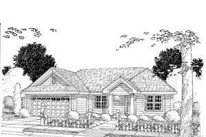 House Plan Design - Exterior - Front Elevation for Traditional House Plan #513-2102 - 3 bed, 2 bath