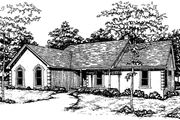 Farmhouse Style House Plan - 3 Beds 2 Baths 1515 Sq/Ft Plan #30-311 Exterior 