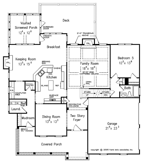 House Design - Craftsman Floor Plan - Main Floor Plan #927-325