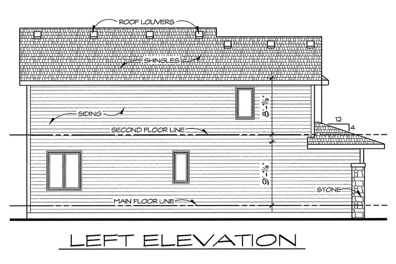 Dream House Plan - Exterior - Other Elevation for Traditional House Plan #20-2102 - 3 bed, 2.5 bath