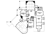 European Style House Plan - 4 Beds 5.5 Baths 6250 Sq/Ft Plan #135-101 