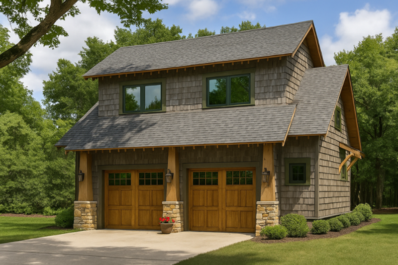 Architectural House Design - Craftsman Exterior - Front Elevation Plan #17-2578