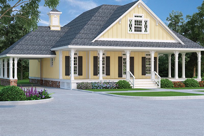 Dream House Plan - Exterior - Front Elevation 3 for Traditional House Plan #45-569 - 4 bed, 2.5 bath
