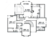 Traditional Style House Plan - 4 Beds 3.5 Baths 3714 Sq/Ft Plan #67-609 