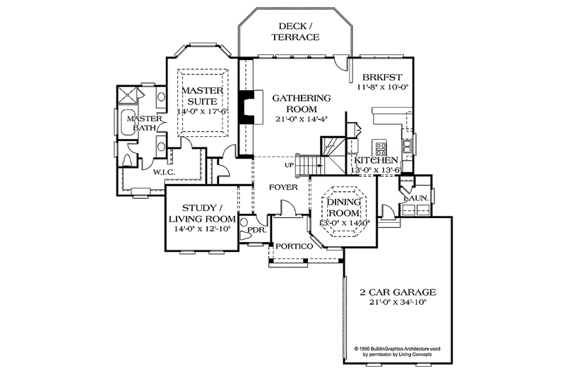 Dream House Plan - Floor Plan - Main Floor for Traditional House Plan #453-107 - 4 bed, 3.5 bath