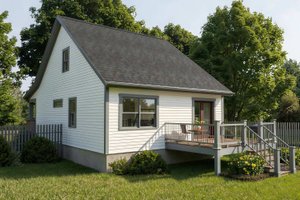 Exterior - Front Elevation 3 for Bungalow House Plan #79-141 - 3 bed, 2 bath