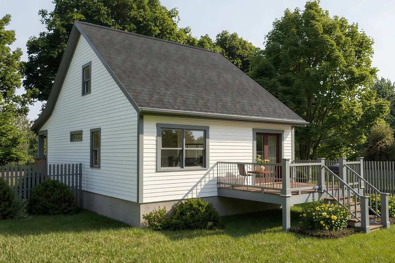 Home Plan - Exterior - Front Elevation 3 for Bungalow House Plan #79-141 - 3 bed, 2 bath