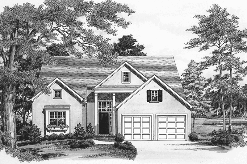 Architectural House Design - Bungalow Exterior - Front Elevation Plan #453-342