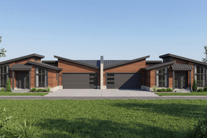 House Blueprint - Modern Exterior - Front Elevation Plan #923-459