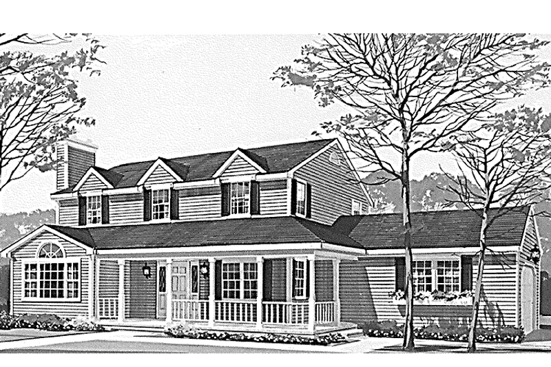 Dream House Plan - Exterior - Front Elevation 3 for Country House Plan #314-238 - 4 bed, 2.5 bath