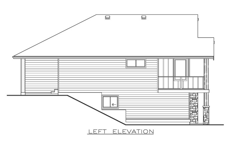 House Design - Exterior - Other Elevation 1 for Farmhouse House Plan #1100-62 - 4 bed, 4 bath