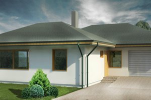 Bungalow Exterior - Front Elevation Plan #906-7