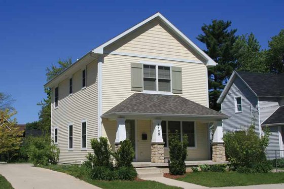 Exterior - Front Elevation 3 for Craftsman House Plan #928-209 - 3 bed, 1.5 bath
