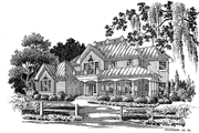 Country Style House Plan - 4 Beds 2.5 Baths 3190 Sq/Ft Plan #930-56 