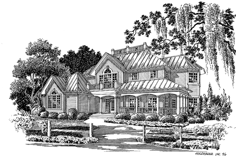 Home Plan - Exterior - Front Elevation 3 for Country House Plan #930-56 - 4 bed, 2.5 bath