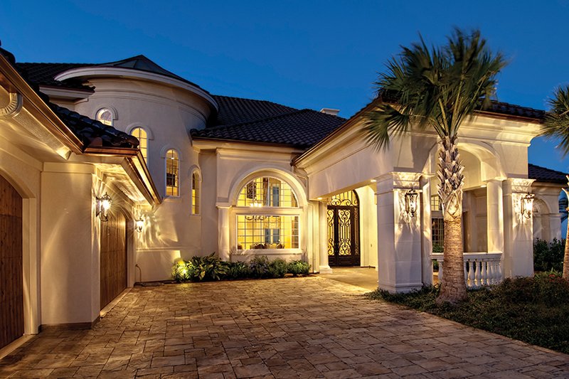 Architectural House Design - Exterior - Front Elevation 4 for Mediterranean House Plan #930-442 - 5 bed, 6 bath
